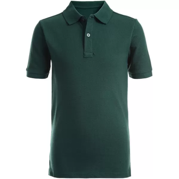 Nautica Young Mens Uniform Short Sleeve Stretch Pique PoloHunter