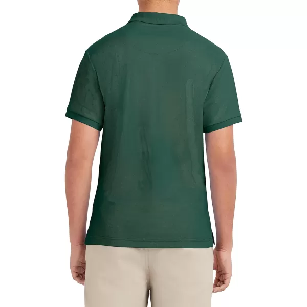 Nautica Young Mens Uniform Short Sleeve Stretch Pique PoloHunter