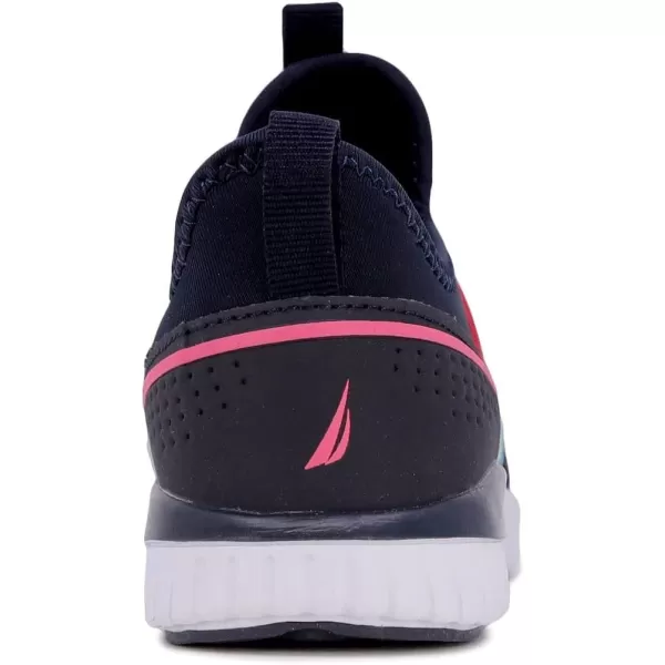 Nautica Youth Girls SlipOn Athletic Sneakers  Stylish Running and Tennis Shoes for Little and Big KidsAlois Saganavy Rainbow Elastic