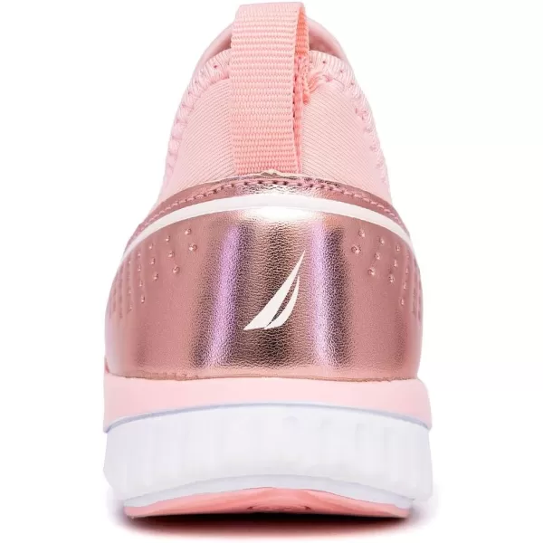 Nautica Youth Girls SlipOn Athletic Sneakers  Stylish Running and Tennis Shoes for Little and Big KidsAlois Sagarose Gold