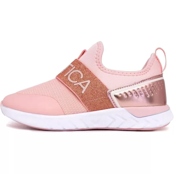 Nautica Youth Girls SlipOn Athletic Sneakers  Stylish Running and Tennis Shoes for Little and Big KidsAlois Sagarose Gold