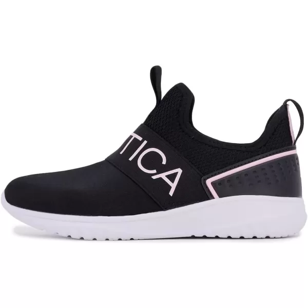 Nautica Youth Girls SlipOn Athletic Sneakers  Stylish Running and Tennis Shoes for Little and Big KidsAloiseblack Peony