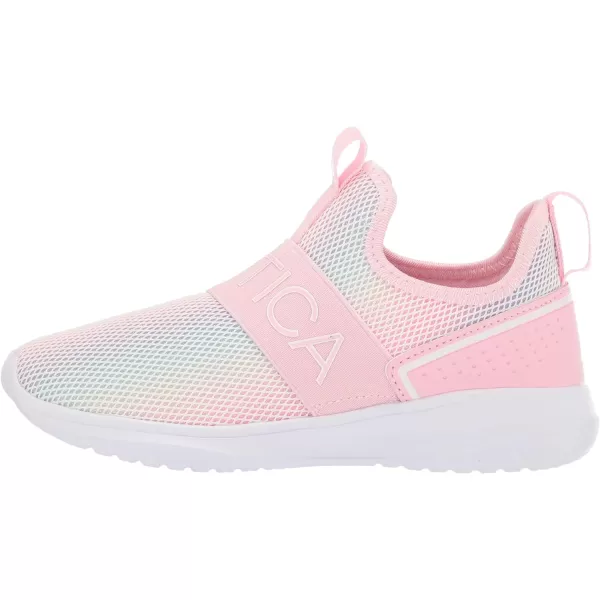 Nautica Youth Girls SlipOn Athletic Sneakers  Stylish Running and Tennis Shoes for Little and Big KidsAloisemulti Pink