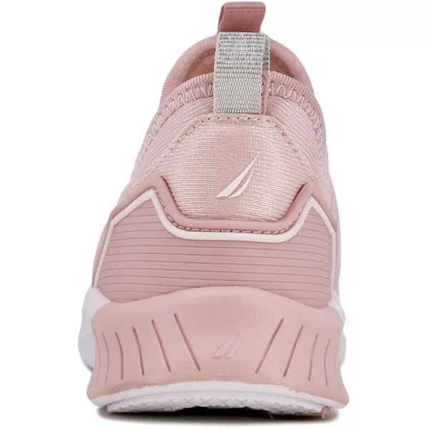 Nautica Youth Girls SlipOn Athletic Sneakers  Stylish Running and Tennis Shoes for Little and Big KidsLight Mauve Neo Silver