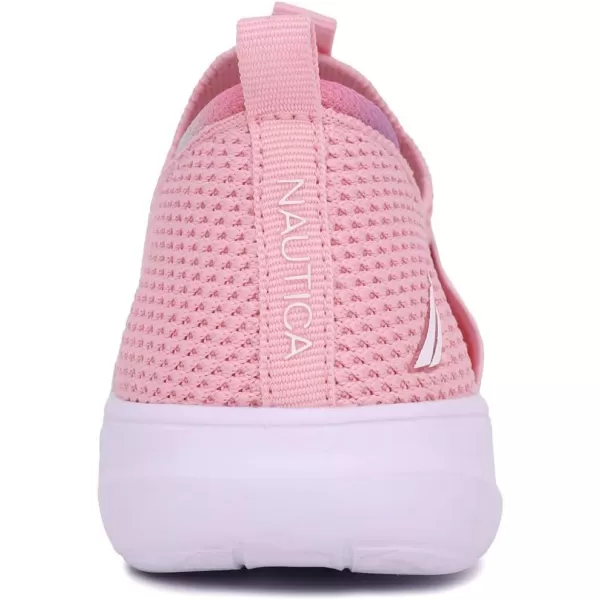 Nautica Youth Girls SlipOn Athletic Sneakers  Stylish Running and Tennis Shoes for Little and Big KidsPierce Logoblush