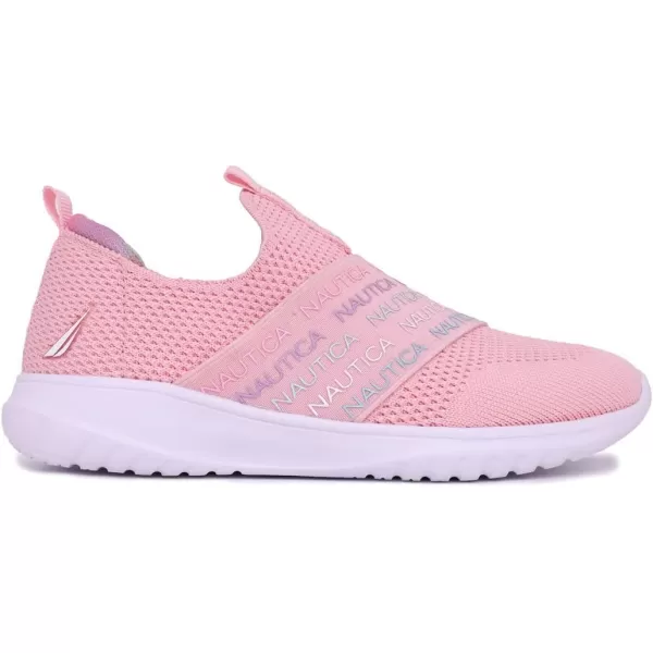 Nautica Youth Girls SlipOn Athletic Sneakers  Stylish Running and Tennis Shoes for Little and Big KidsPierce Logoblush