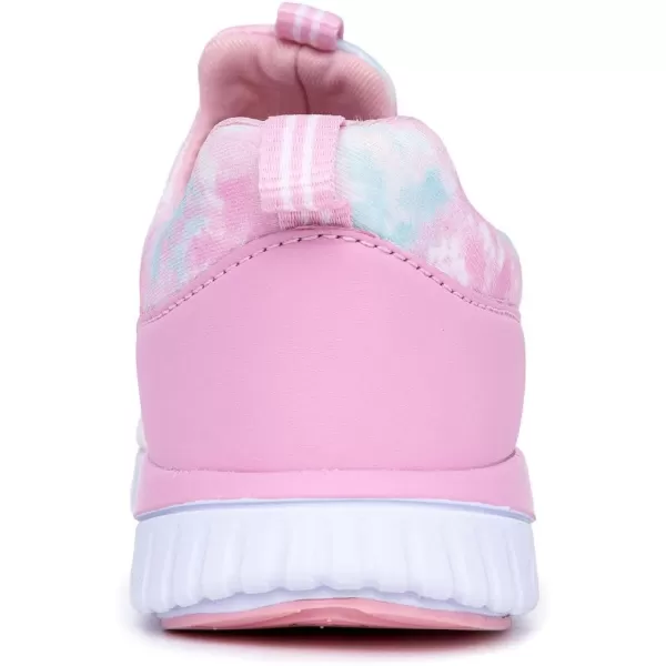 Nautica Youth Girls SlipOn Athletic Sneakers  Stylish Running and Tennis Shoes for Little and Big KidsPink Blue Sponge