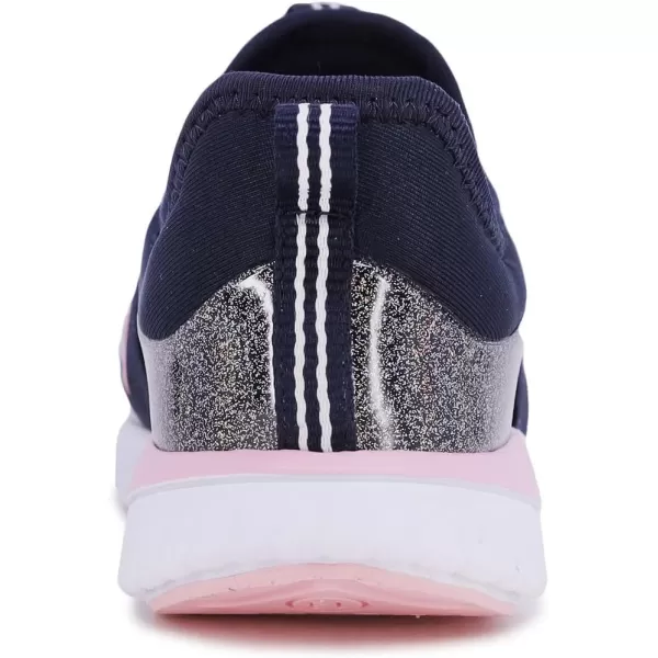 Nautica Youth Girls SlipOn Athletic Sneakers  Stylish Running and Tennis Shoes for Little and Big KidsTuvanavy Iridescent Pink