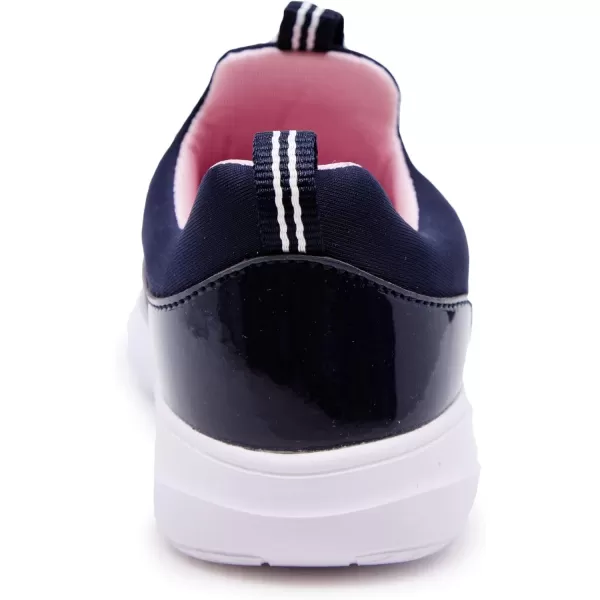Nautica Youth Girls SlipOn Athletic Sneakers  Stylish Running and Tennis Shoes for Little and Big KidsWafflenavyPink