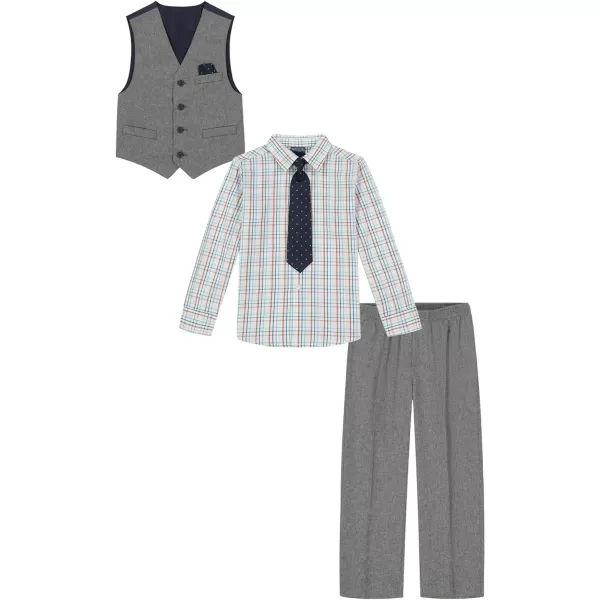 Nautica boys 4piece Vest Set With Dress Shirt Tie Vest and PantsDeep Lagoon