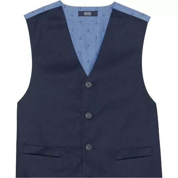 Nautica boys 4piece Vest Set With Dress Shirt Tie Vest and PantsKhaki