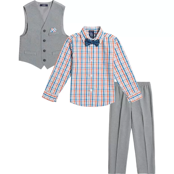 Nautica boys 4piece Vest Set With Dress Shirt Tie Vest and PantsSterling
