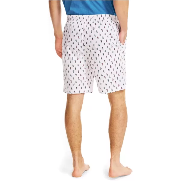 Nautica mens Jclass Print Sleep ShortBright White