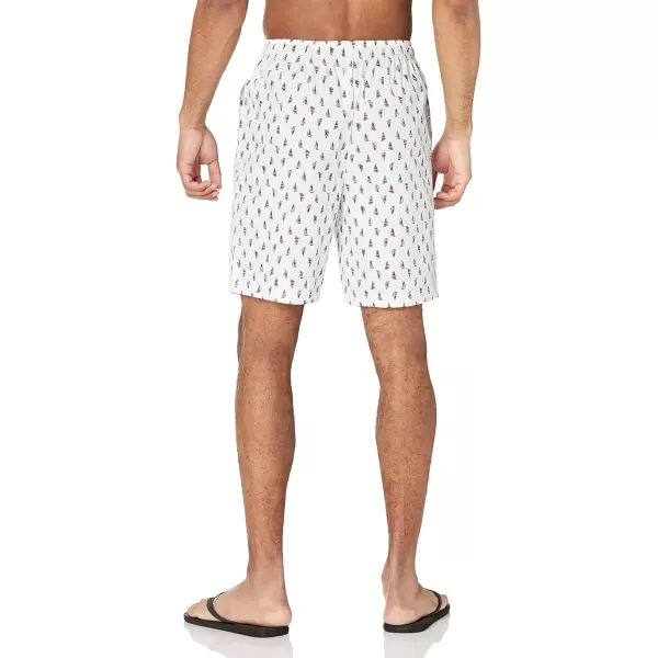 Nautica mens Jclass Print Sleep ShortBright White