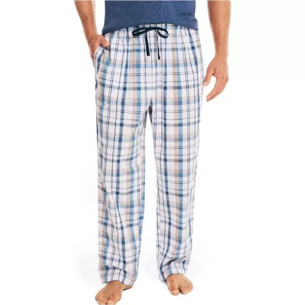 Nautica mens Plaid Sleep PantBright White