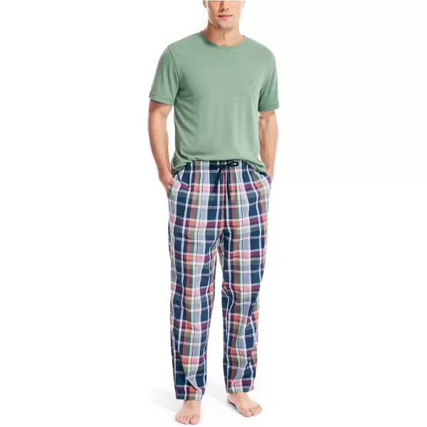 Nautica mens Plaid Sleep PantDark Ivy