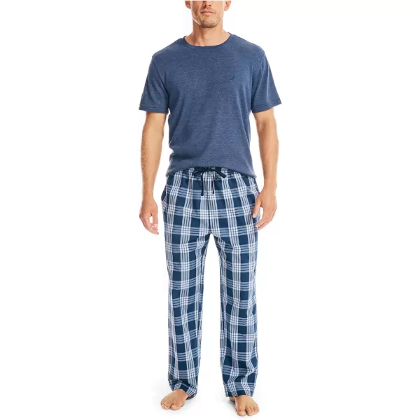 Nautica mens Plaid Sleep PantEstate Blue