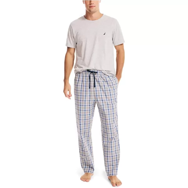 Nautica mens Plaid Sleep PantGrey Heather