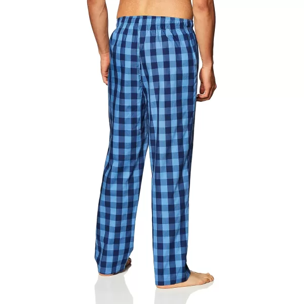 Nautica mens Soft Woven 100 Cotton Elastic Waistband Sleep Pajama PantBuffalo Blue