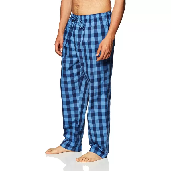 Nautica mens Soft Woven 100 Cotton Elastic Waistband Sleep Pajama PantBuffalo Blue