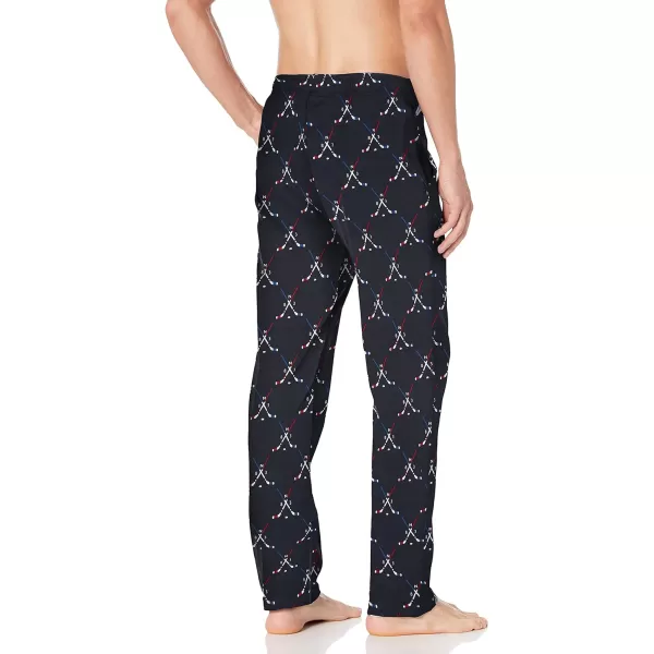 Nautica mens Soft Woven 100 Cotton Elastic Waistband Sleep Pajama PantNavy