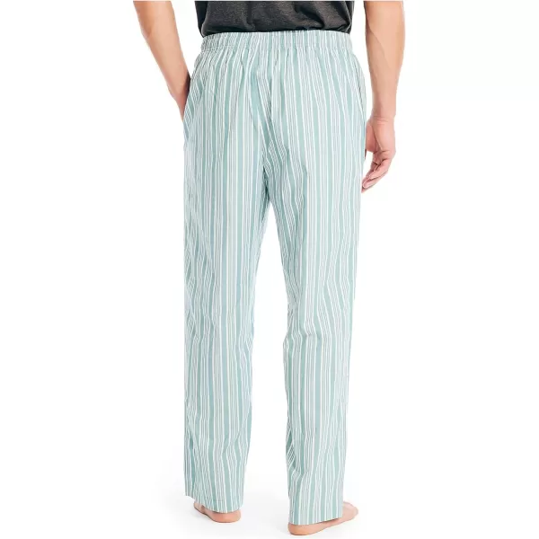 Nautica mens Striped Poplin Sleep PantBlue Breton