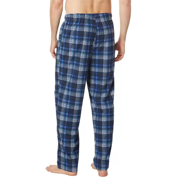 Nautica mens Sustainably Crafted Plaid Fleece Sleep PantNavy