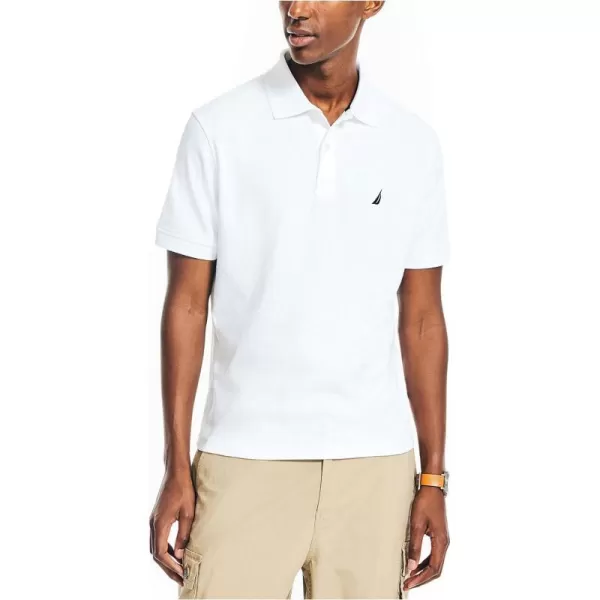 Mens Classic Fit Interlock PoloBright White