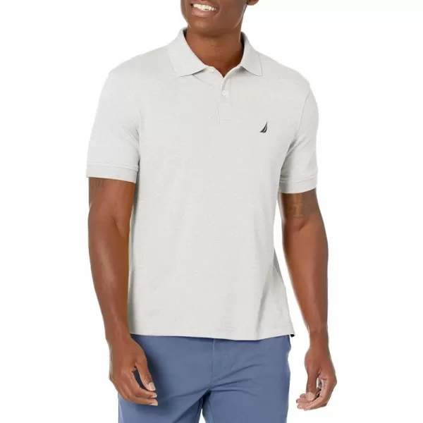 Mens Classic Fit Interlock PoloGrey Heather