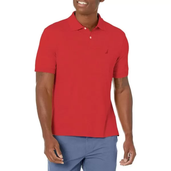 Mens Classic Fit Interlock PoloNautica Red