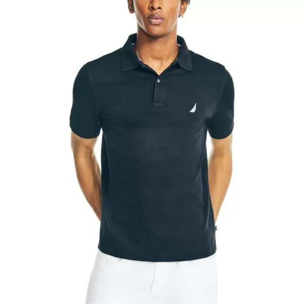 Mens Classic Fit Interlock PoloTrue Black