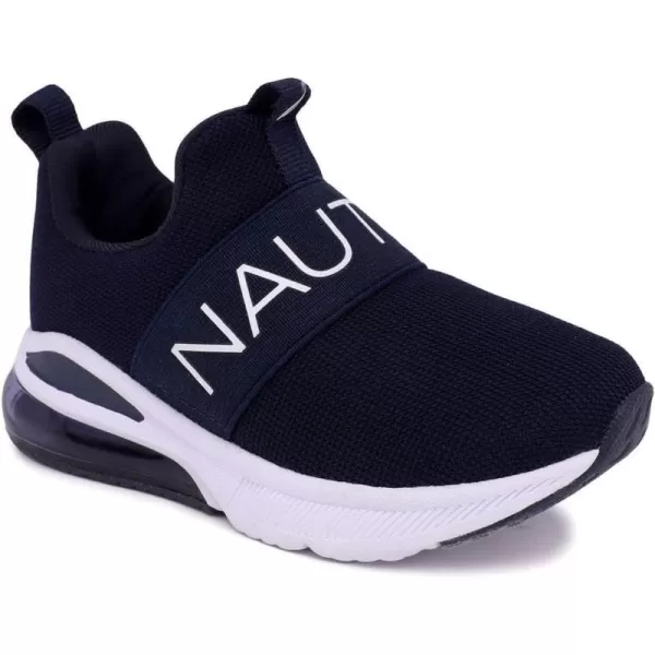 NAUTICA Kids Boys Girls Air Bubble Sneaker Athletic Running Shoe with StrapBungee ToddlerLittle KidsMattoon Air Navy