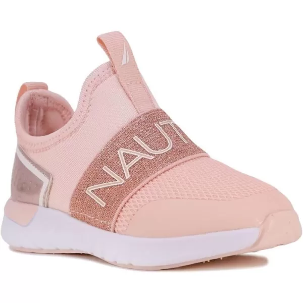 NAUTICA Kids Girls Youth Athletic Fashion Sneakers  SlipOn Style for Little Kids and Big KidsAlois Sagarose Gold