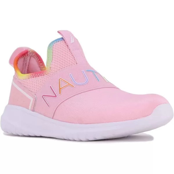 NAUTICA Kids Girls Youth Athletic Fashion Sneakers  SlipOn Style for Little Kids and Big KidsAloisepeony Rainbow