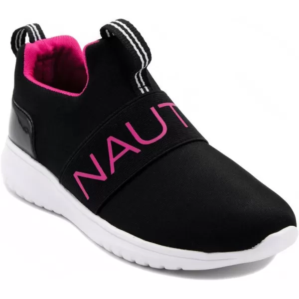 NAUTICA Kids Girls Youth Athletic Fashion Sneakers  SlipOn Style for Little Kids and Big KidsBlack