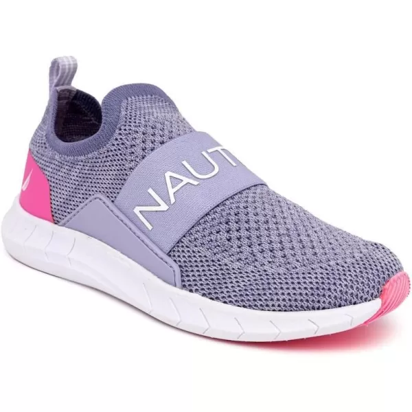 NAUTICA Kids Girls Youth Athletic Fashion Sneakers  SlipOn Style for Little Kids and Big KidsLavender Heather