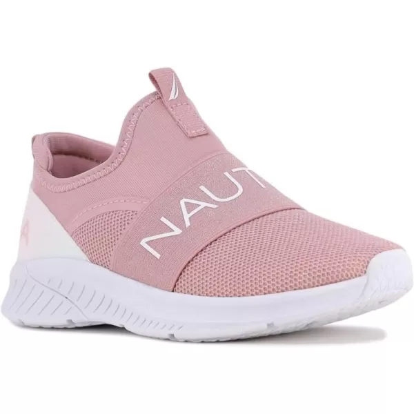 NAUTICA Kids Girls Youth Athletic Fashion Sneakers  SlipOn Style for Little Kids and Big KidsMauve Iridescentthundergust