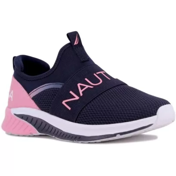 NAUTICA Kids Girls Youth Athletic Fashion Sneakers  SlipOn Style for Little Kids and Big KidsNavy Peony Gradientthundergust