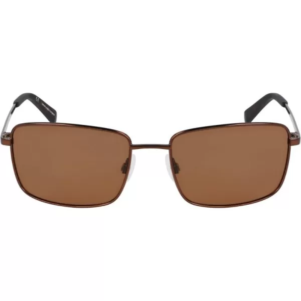 NAUTICA Mens N102sp Rectangular SunglassesMatte Brown