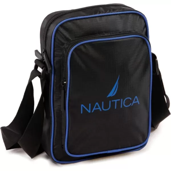 NAUTICA Unisexs Shoulder Bag Grey OrangeBlack