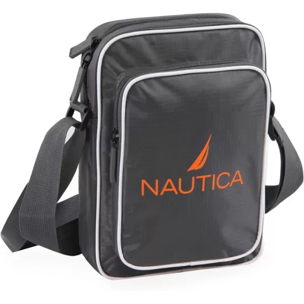 NAUTICA Unisexs Shoulder Bag Grey OrangeGrey Orange