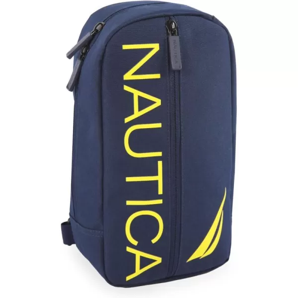 NAUTICA Unisexs Sling Bag NavyYellowNavyYellow