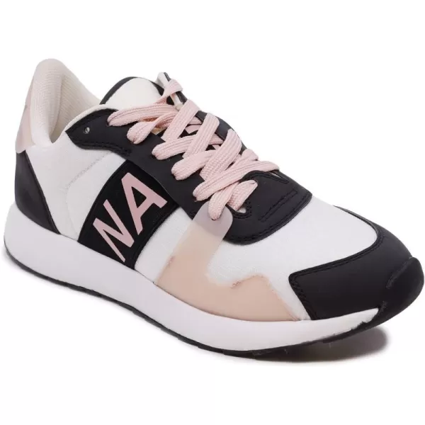 NAUTICA Women Fashion Sneaker LaceUp Jogger Running Shoe Casual Walking SneakerAlohablack White Blush