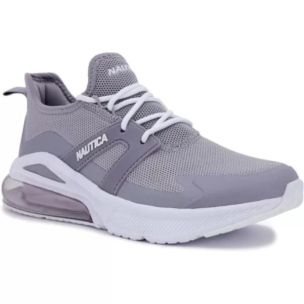 NAUTICA Women Fashion Sneaker LaceUp Jogger Running Shoe Casual Walking SneakerAratagrey