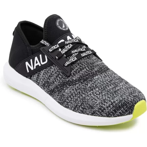 NAUTICA Women Fashion Sneaker LaceUp Jogger Running Shoe Casual Walking SneakerBeelablack