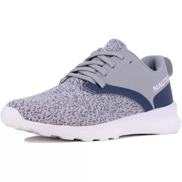 NAUTICA Women Fashion Sneaker LaceUp Jogger Running Shoe Casual Walking SneakerSenkagrey