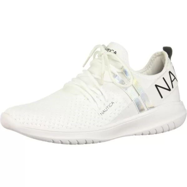 NAUTICA Women Fashion Sneaker LaceUp Jogger Running Shoe Casual Walking SneakerYuremwhite