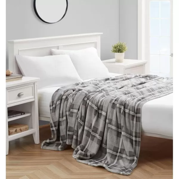 Nautica  Queen Blanket Super Soft Plush Fleece Bedding Warm amp Cozy Home Decor Lewes Grey QueenKing Lewes Grey