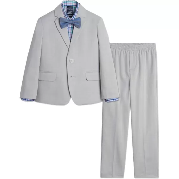 Nautica Baby Boys 4Piece Suit Set with Dress Shirt Jacket Pants and TieLight Grey