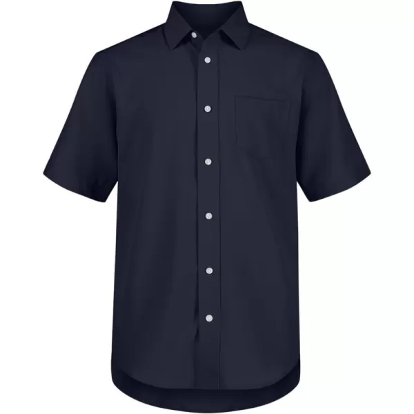 Nautica Big Boys School Uniform Short Sleeve Performance Oxford ButtonDown ShirtNavy